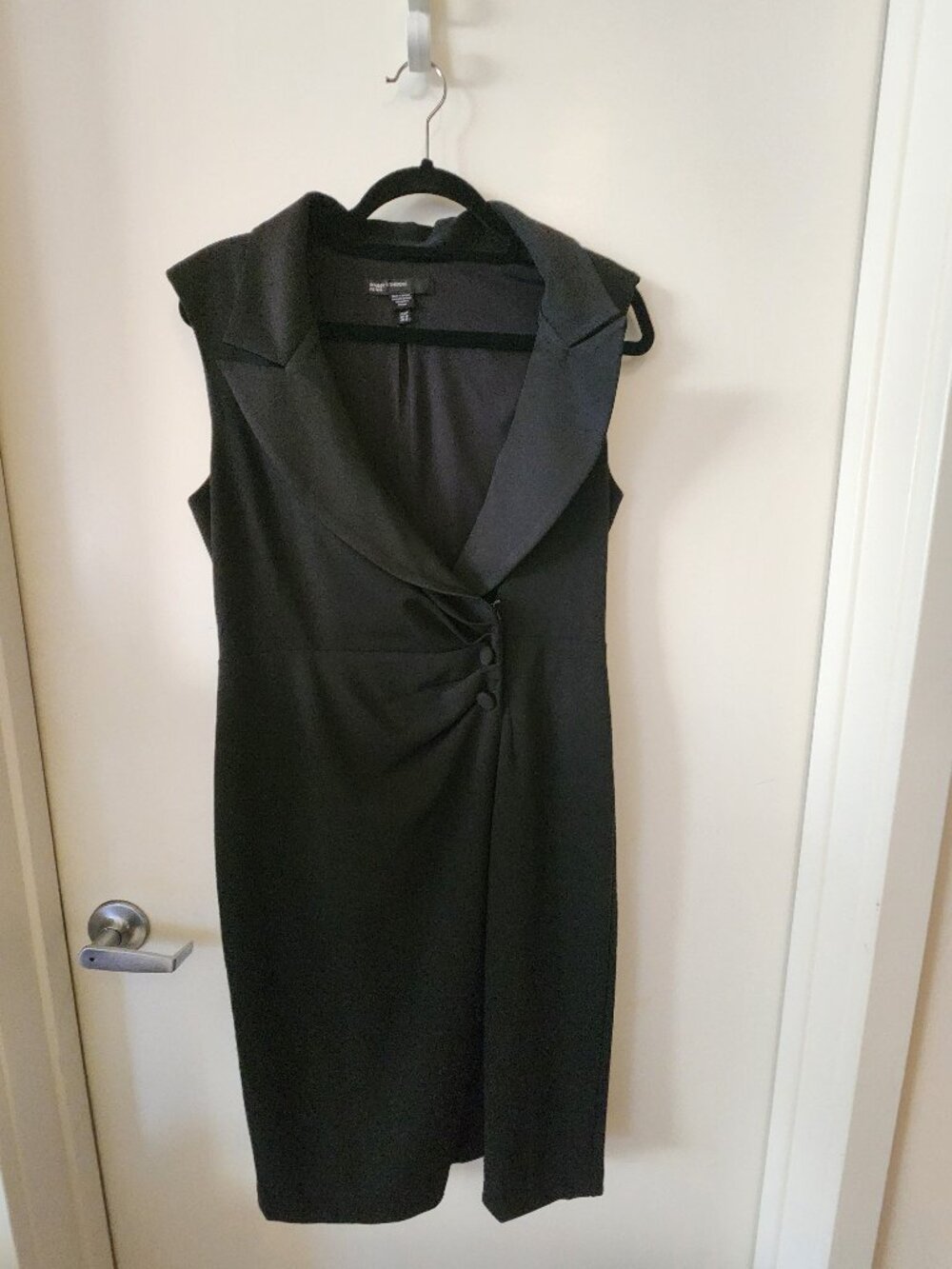Maggy London Black Tuxedo Dress Size 12P